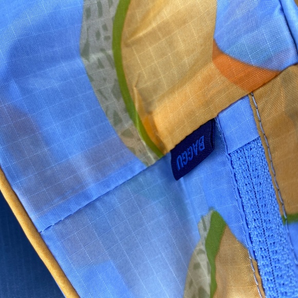 BAGGU Packing Cube Japanese Produce Cantaloupe Blue Print NWOT - Picture 6 of 6